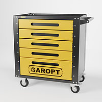 Тележка инструментальная Garopt 5 ящиков ЖЕЛТАЯ, Серия "Low-cost", артикул GT5.yell