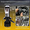 Автомобильные светодиодные линзованные лампы Y10 H4 мини линзы, фото 2