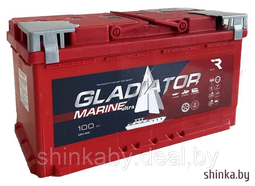 Лодочный аккумулятор Gladiator Marine 100 R+ (100 А·ч) - фото 1 - id-p222810619