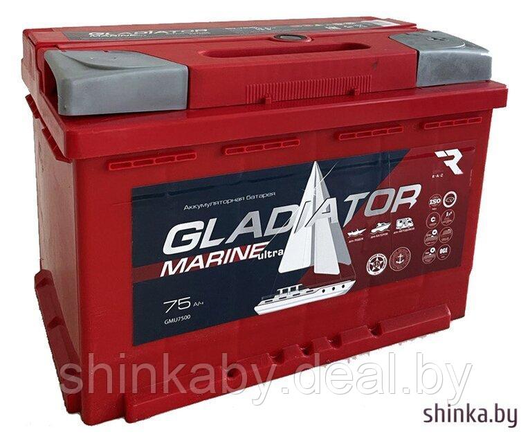 Лодочный аккумулятор Gladiator Marine 75 R+ (75 А·ч) - фото 1 - id-p222810623