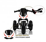 Детский электромотоцикл RiverToys G004GG (белый), фото 2