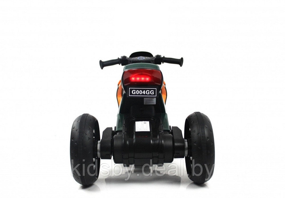 Детский электромотоцикл RiverToys G004GG (зеленый) - фото 4 - id-p222810343