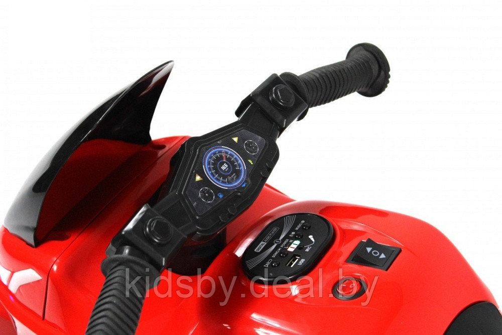 Детский электромотоцикл RiverToys G004GG (красный) - фото 3 - id-p222810344