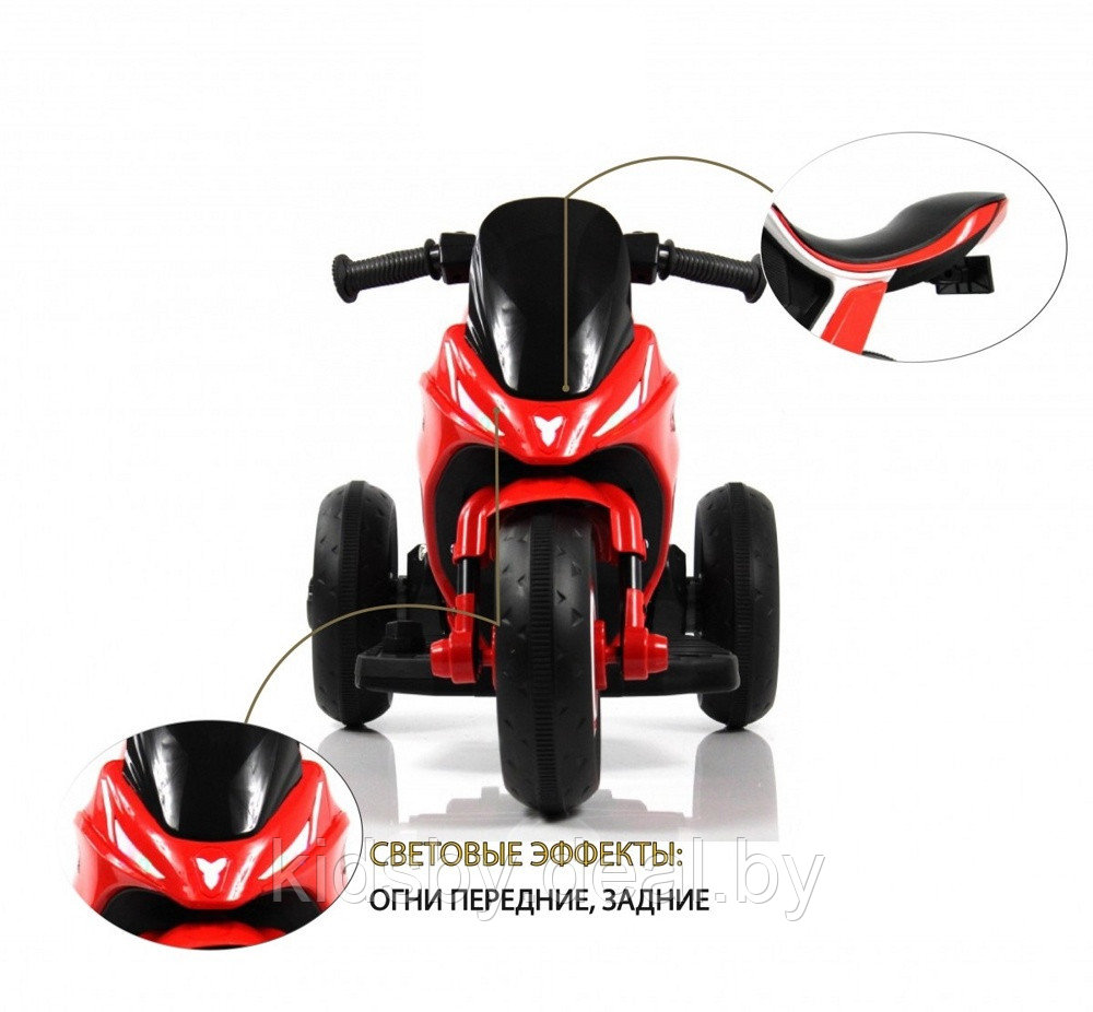 Детский электромотоцикл RiverToys G004GG (красный) - фото 5 - id-p222810344