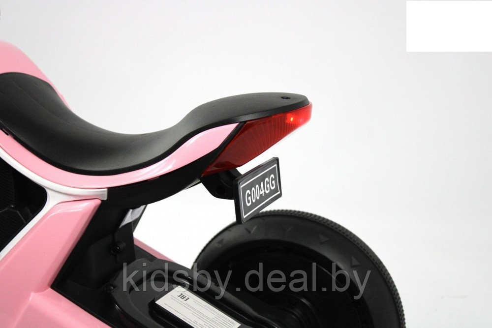 Детский электромотоцикл RiverToys G004GG (розовый) - фото 6 - id-p222810345