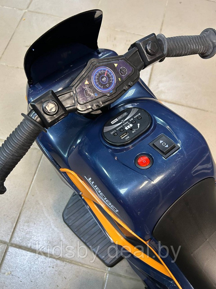 Детский электромотоцикл RiverToys G004GG (синий) - фото 3 - id-p222810346