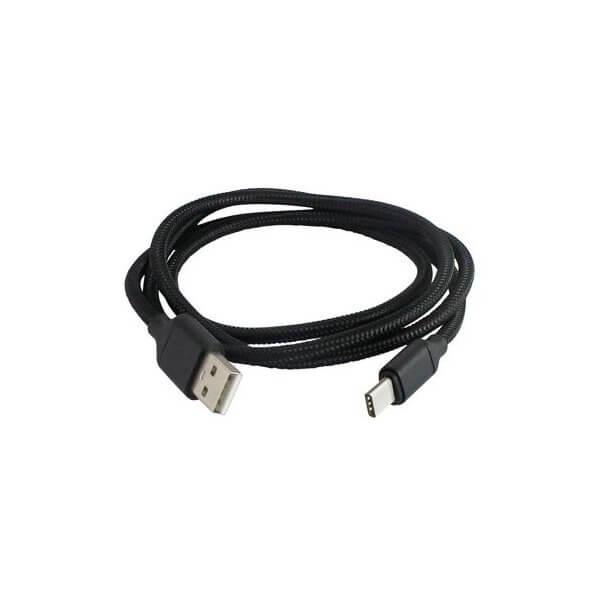 Дата-кабель, ДК 8, USB - USB Type-C, 1 м, тканевая оплетка, черный, TDM//Китай/ - фото 1 - id-p222811526