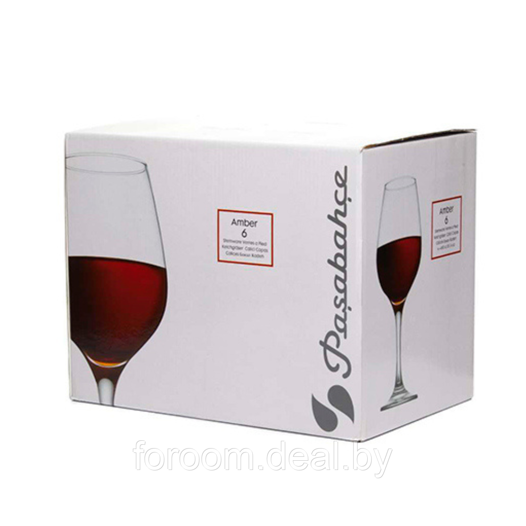 Набор бокалов 460мл (6шт.) для красного вина Pasabahce Amber 440275 1106163 - фото 8 - id-p185418705