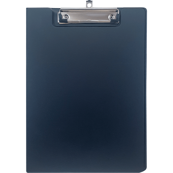 Папка-клипборд "deVENTE" A4,усиленная с вн. карманом, картон 2,5 мм с ПВХ 150 мкм, черная, арт.3034048