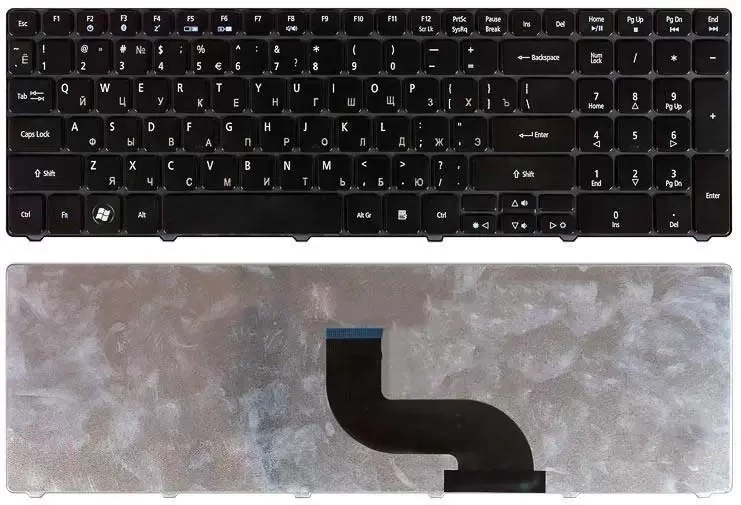 Клавиатура для ноутбука Acer Aspire 5810T, 5410T, 5536, 5536G, 5738, 5800, 5739, черная (NSK-ALA0R) - фото 1 - id-p222812307