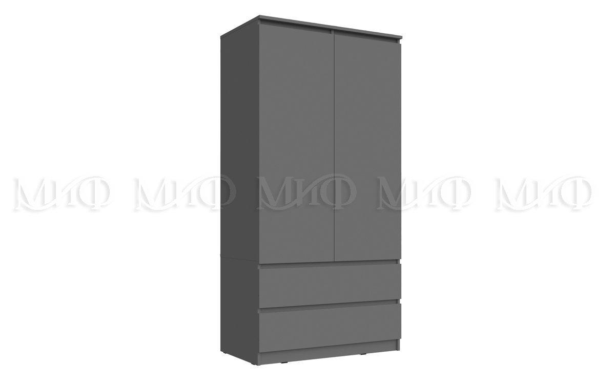 Шкаф 2-х ств (2УПК) комбинированный с антресолью Челси (3 варианта цвета) фабрика Миф - фото 4 - id-p222812781