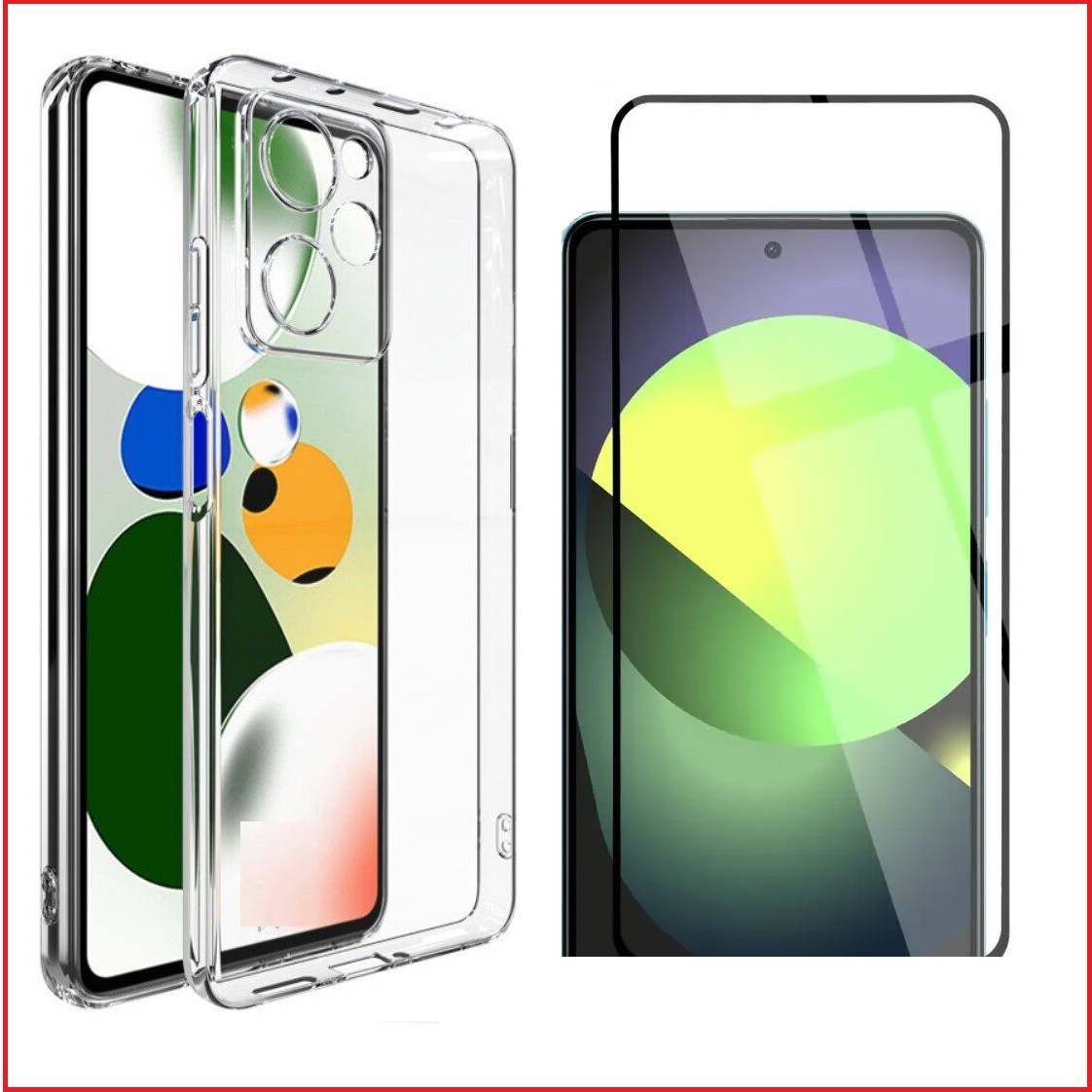Чехол-накладка + защитное стекло для Xiaomi Poco X5 pro 5G / Note 12 pro 5g - фото 1 - id-p221965097
