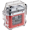 Электронная водонепроницаемая пьезо зажигалка - фонарик с USB зарядкой LIGHTER Красная, фото 2