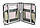 Стол туристический усиленный 60*120см (орнажевый) + 4 стула / A-4-60*120-OR, фото 3