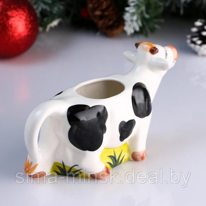 Чайник-молочник фарфоровый "Корова", пегая, объём 0,2 л - фото 3 - id-p222816965