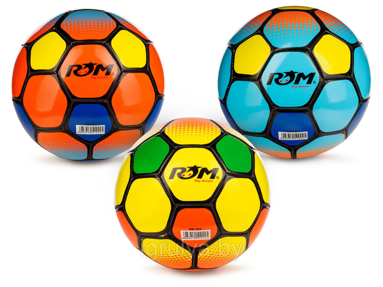 Мяч футбольный 5 размер арт. RM-1002 - фото 1 - id-p222817082