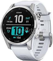 Умные часы Garmin Fenix 7S 42 мм (серебристый/белый)