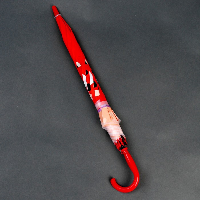 Зонт детский «Божья коровка», полуавтоматический, r=40см, цвет красный - фото 7 - id-p222819532