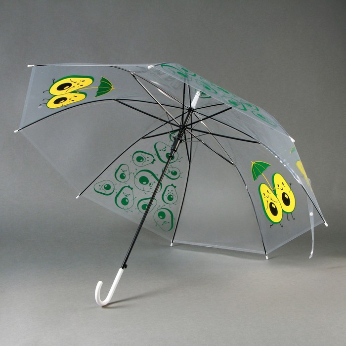 Зонт детский «Авокадо» полуавтомат прозрачный, d=90см - фото 5 - id-p222819533