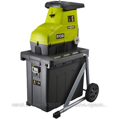 RYOBI RSH3045U, Измельчитель садовый, 220 В, 3000 Вт, лезвия, диаметр веток до 45 мм, контейнер 55 л, 21 кг - фото 1 - id-p222818828