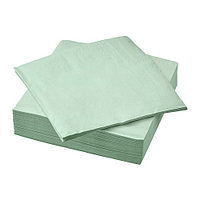 IKEA/ ФАНТАСТИСК салфетка бумажная, 40x40 см, бледно-зеленый 40х40см 50шт