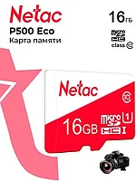 Карта памяти MicroSDHC 16GB Class 10UHS-I (U1) (без адаптера) Netac P500 ECO