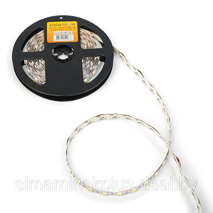 Светодиодная лента Ecola STD 5 м, IP20, SMD5050, 60 LED/м, 14.4 Вт/м, 12 В, 2800К - фото 3 - id-p222821034