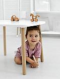 Деревянный детский столик со стульчиком Набор мебели письменный стол и стул в детсую комнату для детей, фото 8