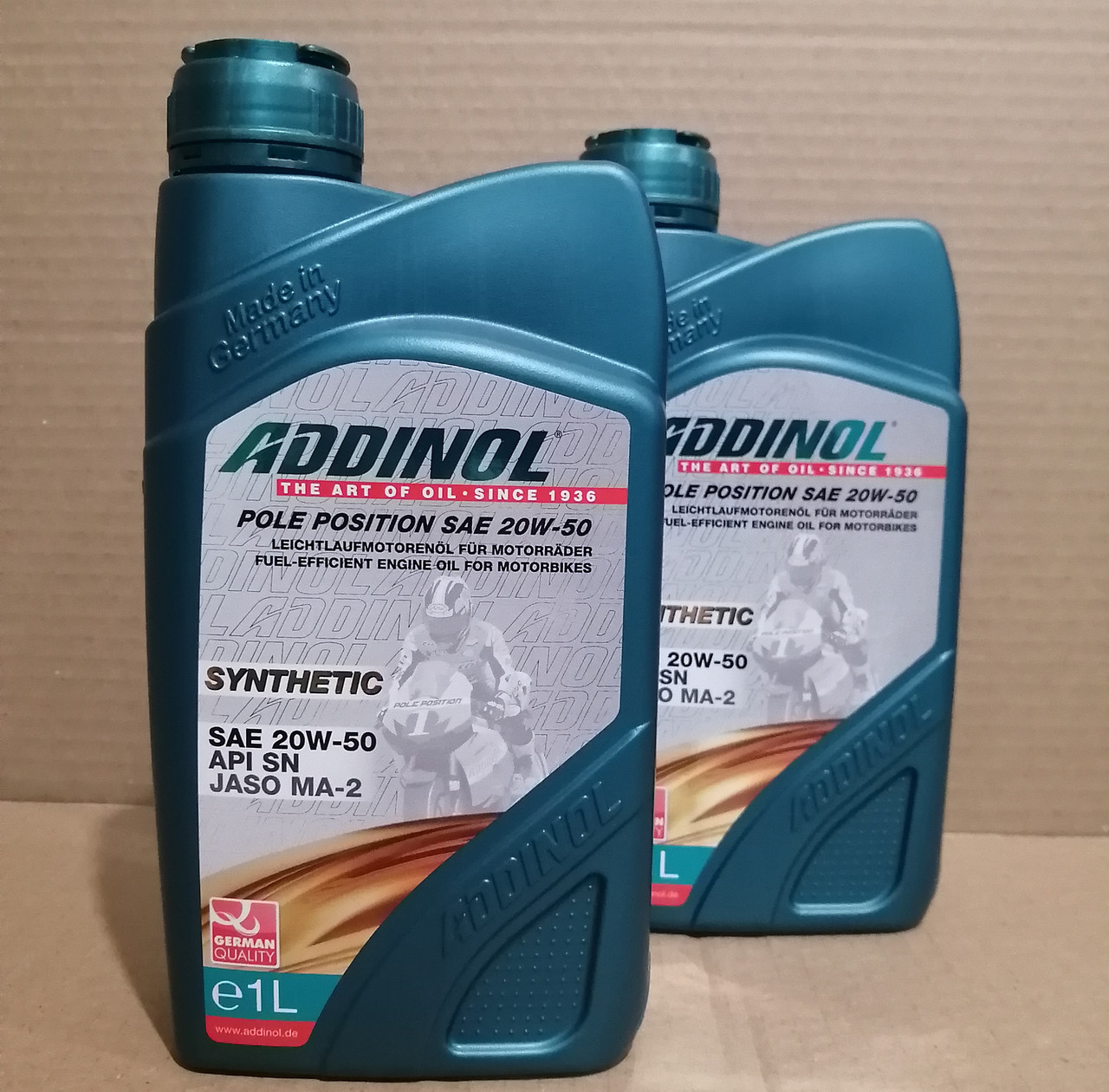 20W-50 Pole Position Масло ADDINOL синтетика, 1л MOTO 4T