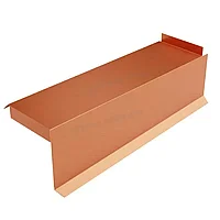 Металл Профиль Планка сегментная торцевая правая 350 мм (AGNETA-03-Copper\Copper-0.5)