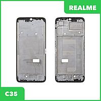 Рамка дисплея для телефона Realme C35 (RMX3511) (черный)