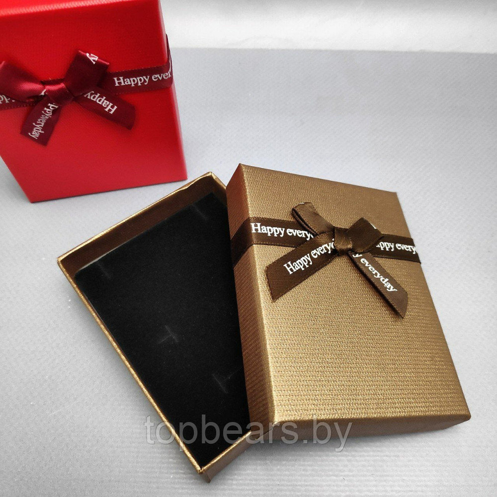Коробочка подарочная с бантом DiaDema, 7.00х9.00 см, с вкладышем / Шкатулка - упаковка для ювелирных изделий - фото 4 - id-p222829314