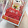 Подарочный Мишка с розой Love в коробке Happy Life (фигурка)/ Сувенир на праздник   Красный, фото 7