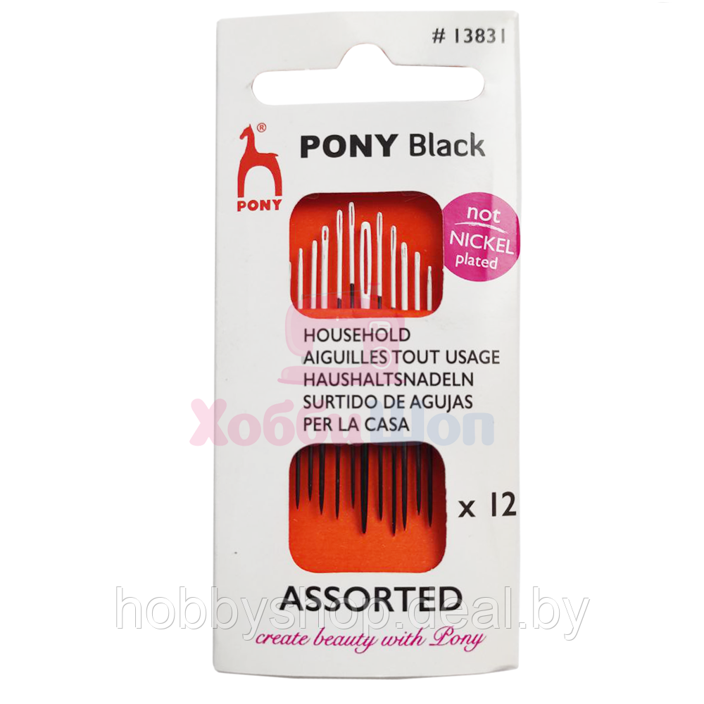 Иглы для ручного шитья Black Household 12шт PONY 13831 - фото 1 - id-p222828863