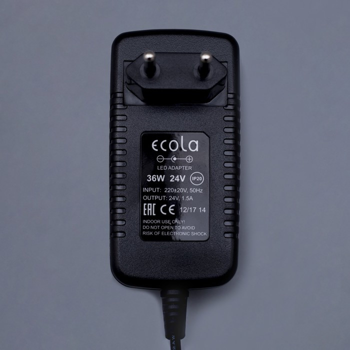 Блок питания Ecola для светодиодной ленты 24 В, 36 Вт, IP20 - фото 2 - id-p222830784