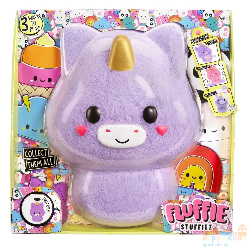 Флаффи Стаффиз Игровой набор Большой Единорог Fluffie Stuffiez 42433 - фото 1 - id-p222831590