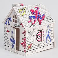 Дом-раскраска 3 в 1 «Человек-паук», набор для творчества