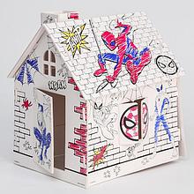 Дом-раскраска 3 в 1 «Человек-паук», набор для творчества