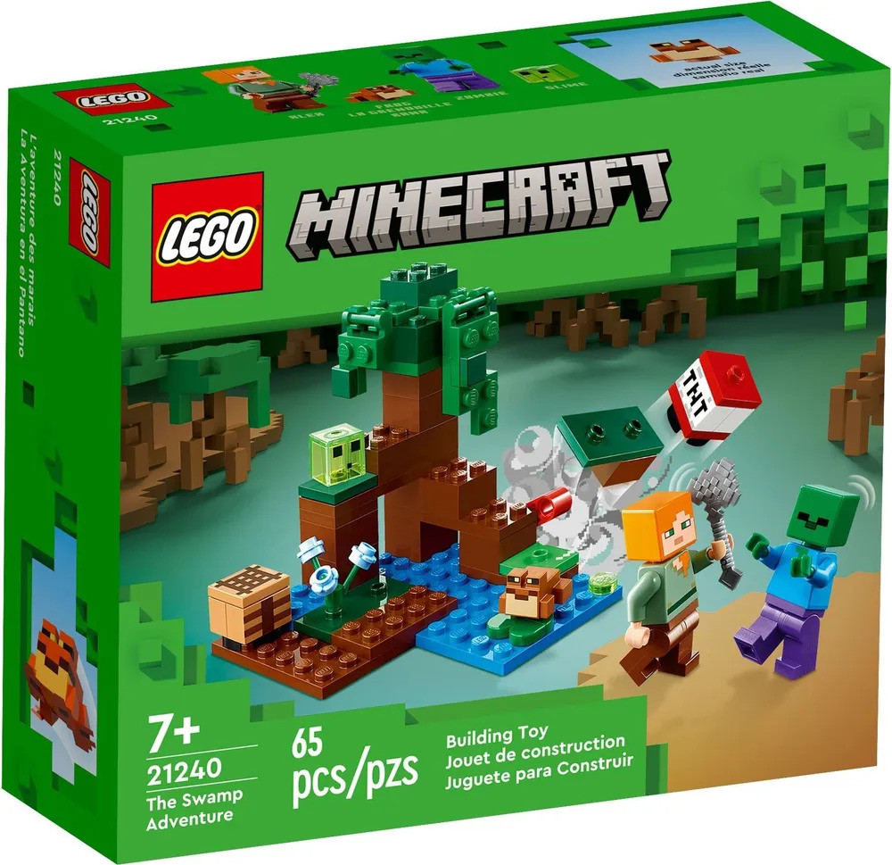 Конструктор LEGO Minecraft 21240 Болотное приключение Лего Майнкрафт - фото 1 - id-p222831773