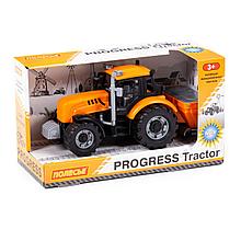 Трактор "Прогресс" сельскохозяйственный инерционный (оранжевый) (в коробке) 91246