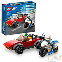 Конструктор Lego City 60392 Полицейская погоня на велосипеде Лего Сити