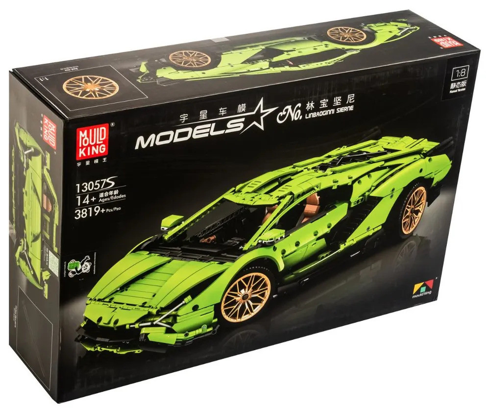 Конструктор Mould King 13057S Lamborghini Sian FKP 37 с ДУ и моторизацией, 3819 деталей, подарок мальчику, - фото 1 - id-p222831959