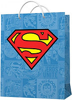 Пакет праздничный Супермен Синий 23*18*10