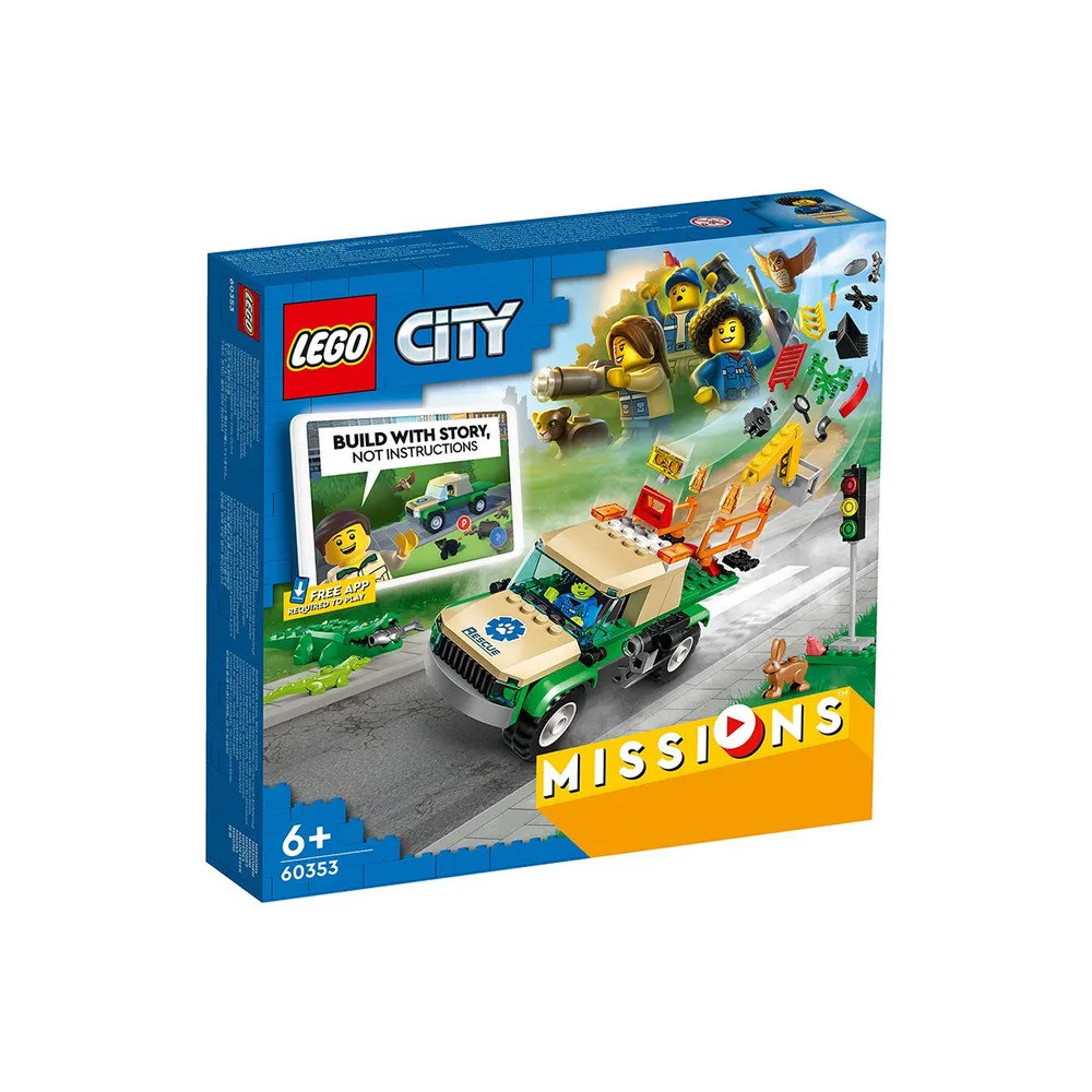 Конструктор Lego City 60353 Миссии по спасению диких животных Лего Сити - фото 1 - id-p222832096