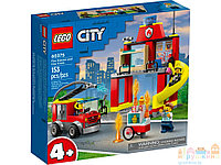 LEGO City 60375 Конструктор "Пожарная часть и пожарная машина", Оригинал Лего Сити