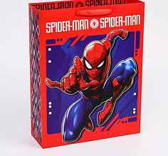 Пакет ламинат вертикальный "Spider-Man", Человек-паук, 31х40х11 см