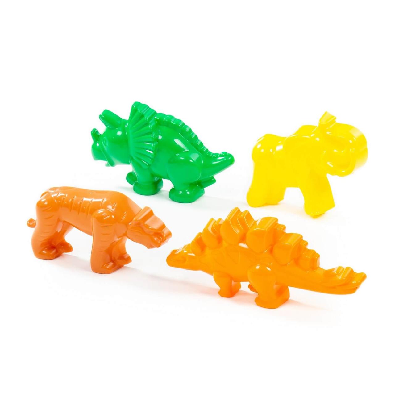 Игрушка детская 36568 Формочки (тигр + мамонт + динозавр + динозавр) - фото 1 - id-p222832437