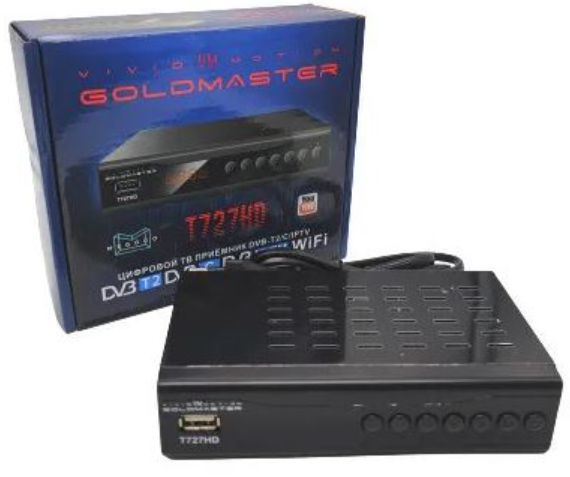 Ресивер GoldMaster Т-727HD (комплект: ресивер, пульт ДУ)