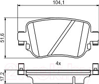 Тормозные колодки Bosch 0986494797