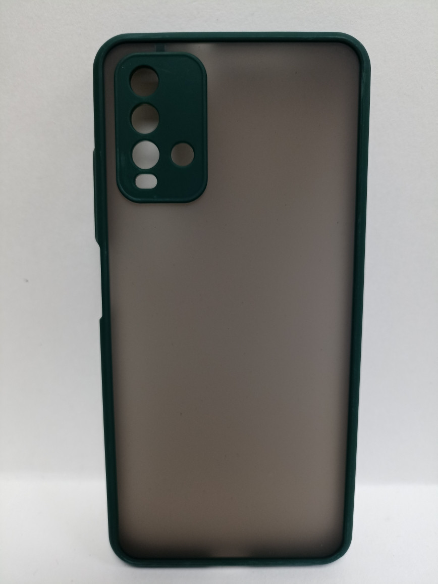 Чехол Xiaomi Redmi Note 9T матовый с зеленым ободком - фото 1 - id-p222840851